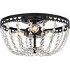 Elegant Lighting Kylie 14 Inch Flush Mount In Black 1112F14BK